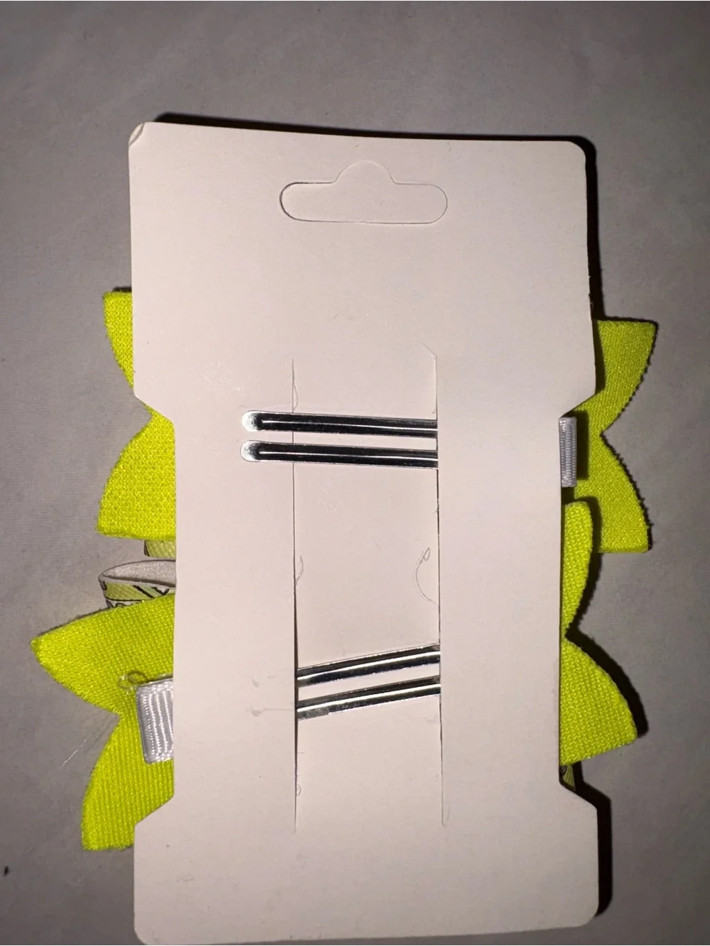 Yellow School Supplies Bow Hair Clips for Kids
